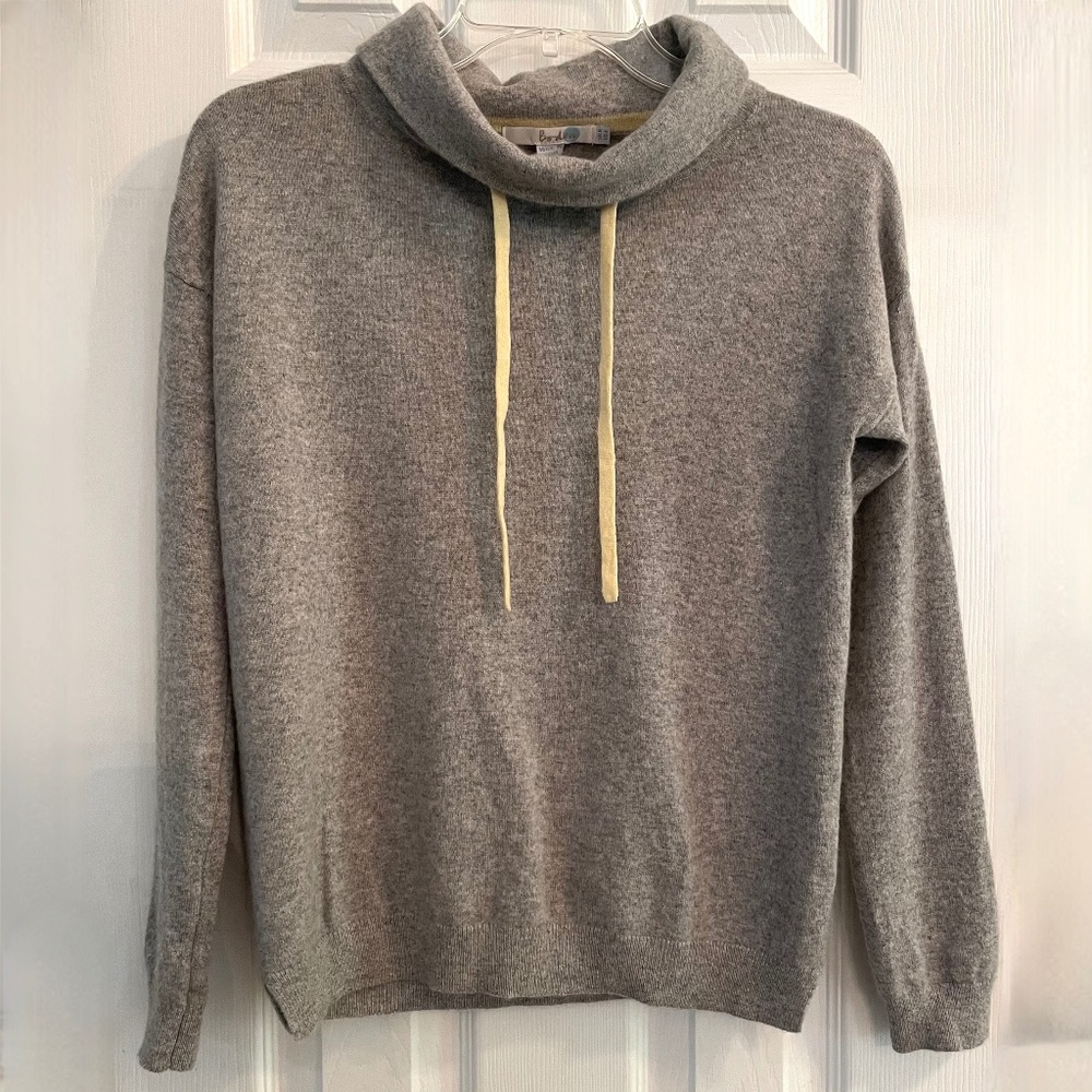 Boden 100% Cashmere Sweater Gray Melange 4